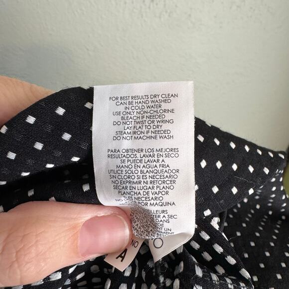 Cabi 5175 Seaside Chic Black & White Polka Dot Trousers Slim Leg Ankle Pants - Picture 10 of 10